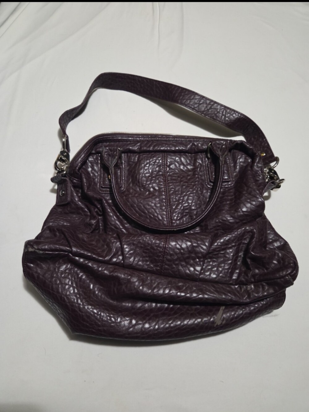 Jewell by thirsty one 12x11 inch purple shoulder purse #18